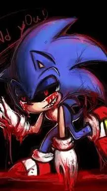 ai character: SONIC.EXE. background