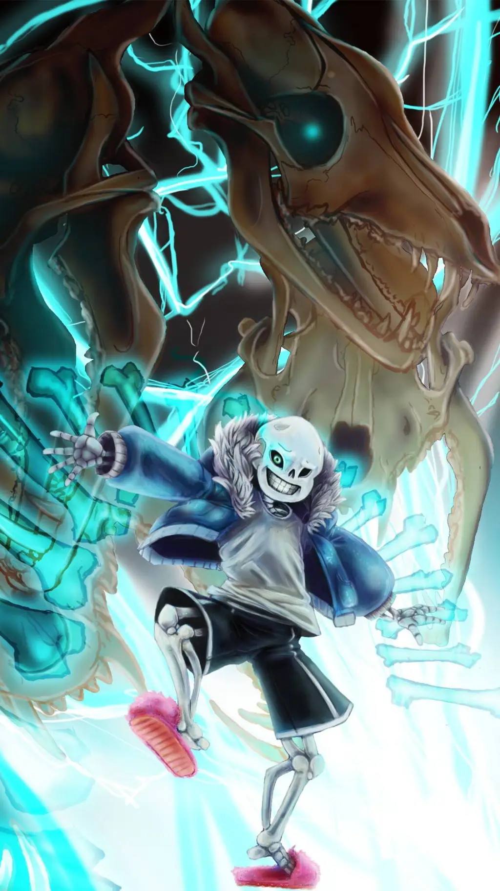 ai character: Sans The Skeleton  background