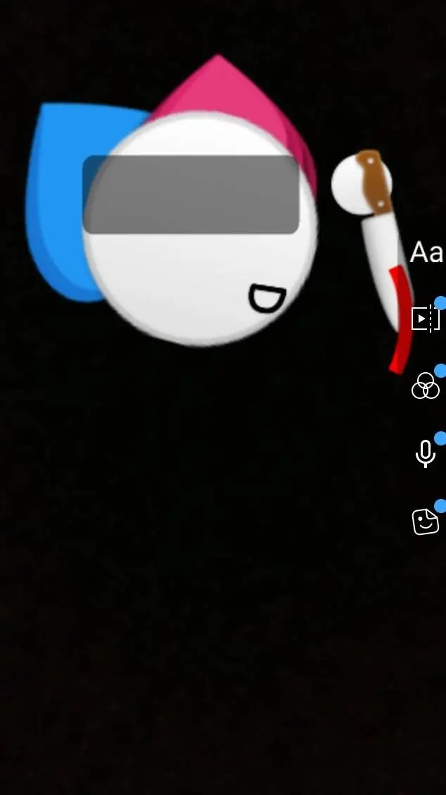 ai character: imoji cat heat background