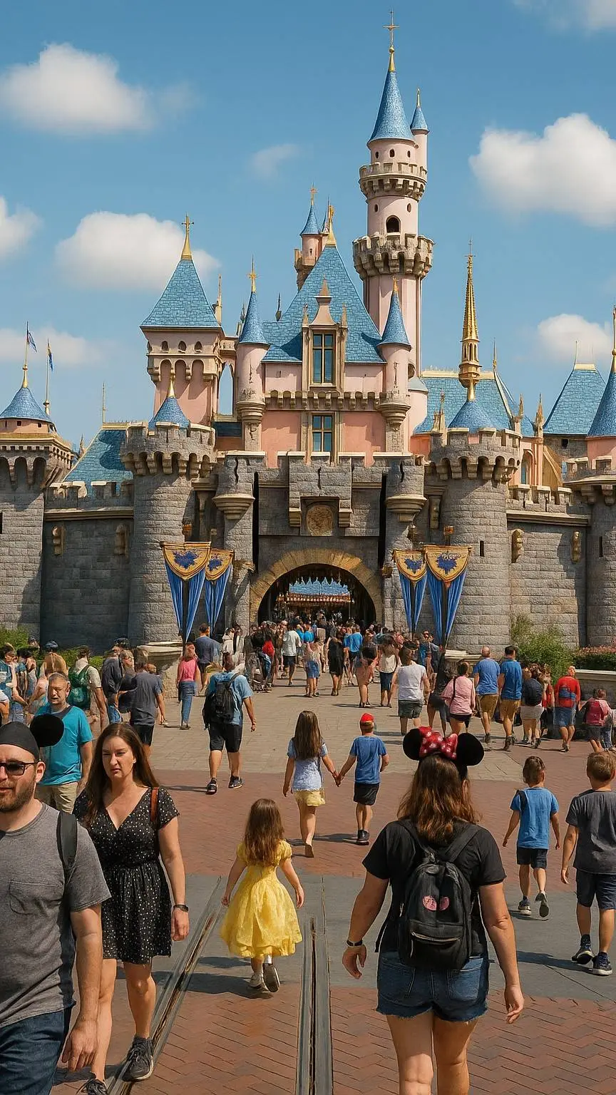 ai character: CTHN/DISNEYLAND🎀🎉 background