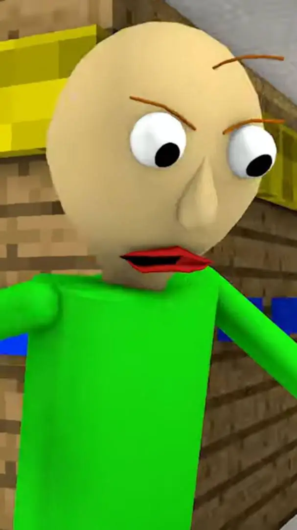 ai character: Baldi Remasterd background