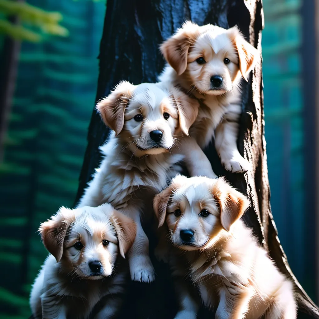 chat with ai character: your 4 pups