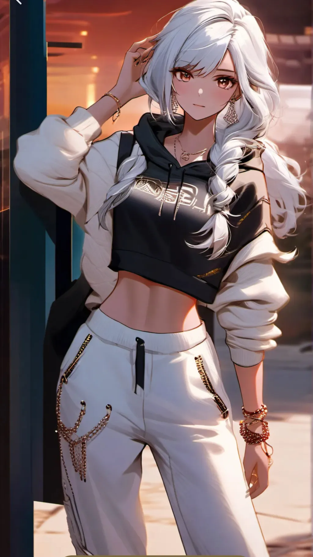 ai character: Crystal  background