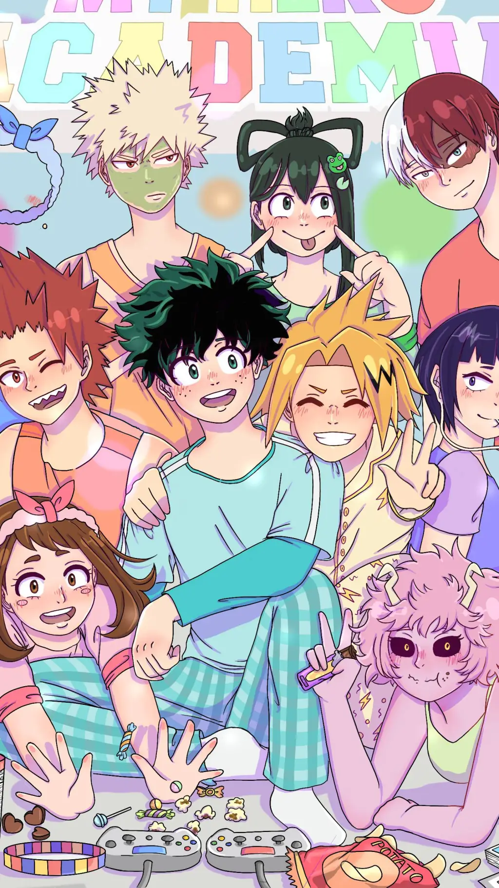 ai character: MHA soirée 😴 background