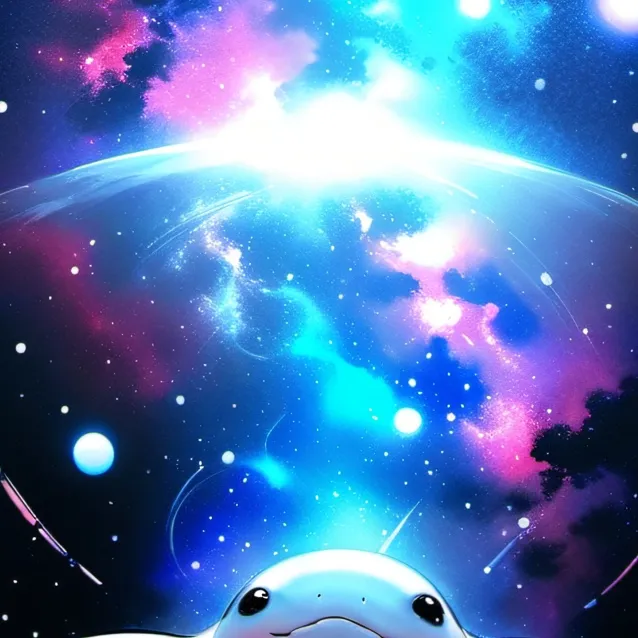 chat with ai character: cosmic axolotl