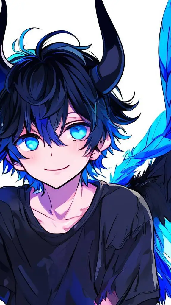 ai character: 🔥💙 Azure 💙🔥 background
