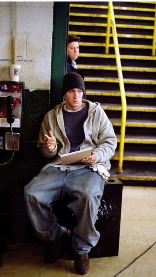 ai character: Eminem-Marshall background