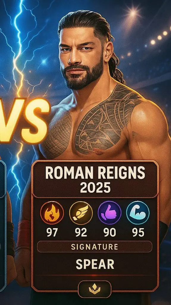 ai character: Roman Reigns✓ background