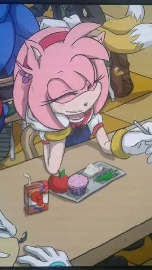 ai character: Sonic at School background