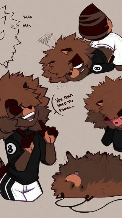 ai character: Bed Head by Spooky background