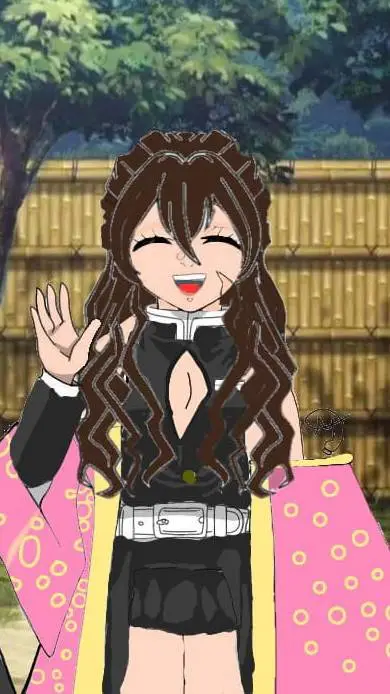 ai character: kyuna fushikono  background