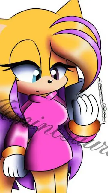 ai character: 🧡lady💜 background