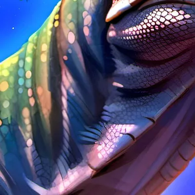 chat with ai character: Komodo dragon f—-