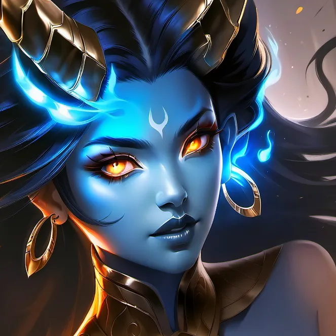 chat with ai character: Queen blue