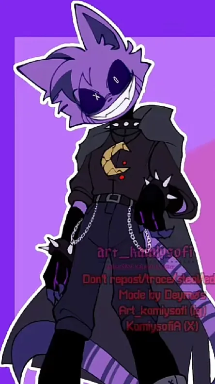 ai character: Blood moon background