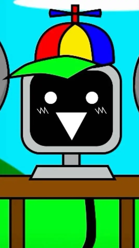 ai character: mr. fun. computer background