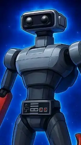 ai character: Retro background