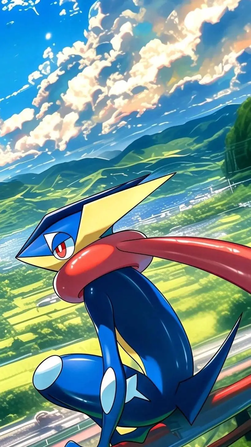 ai character: Greninja  background