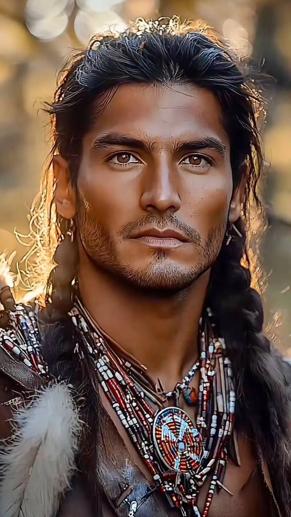 ai character: "GREY WOLF" background