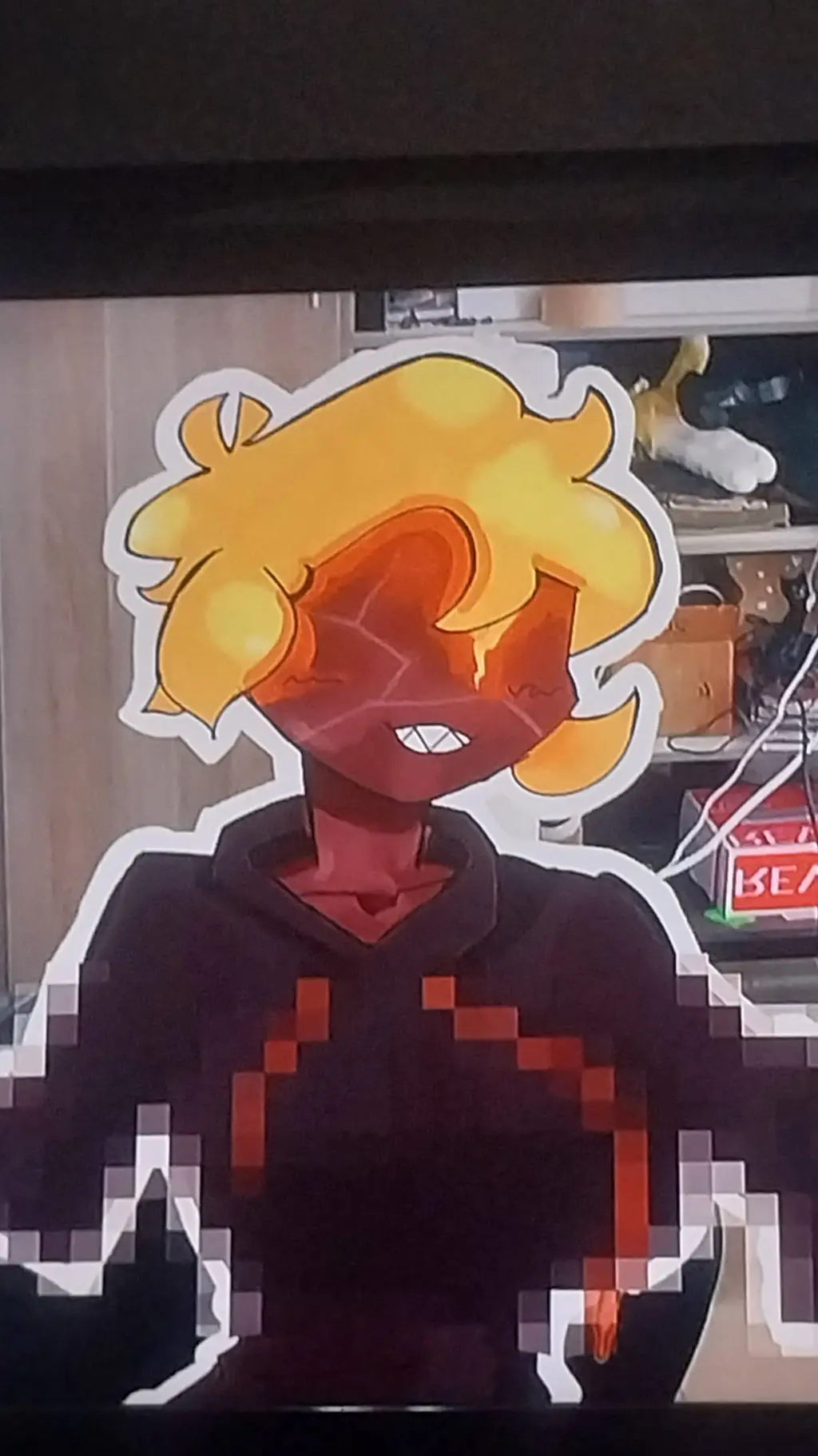 ai character: MAGMA GIRL background