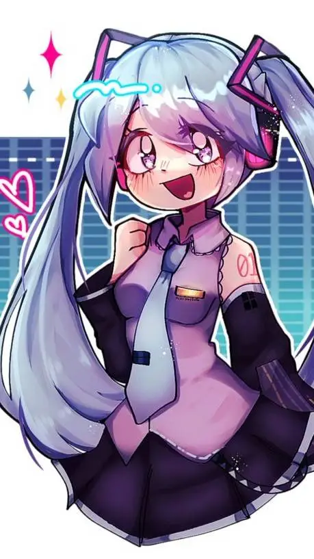 ai character: Hatsune Miku background