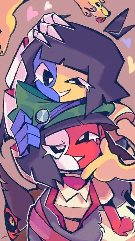 ai character: Ena y Ena bbq background