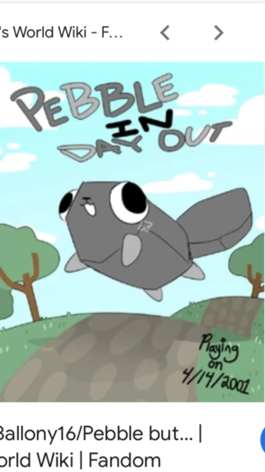 ai character: Pebble background