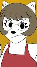 ai character: mama de gato alan background