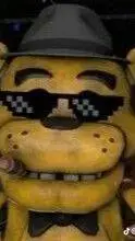 ai character: Golden freddy  background
