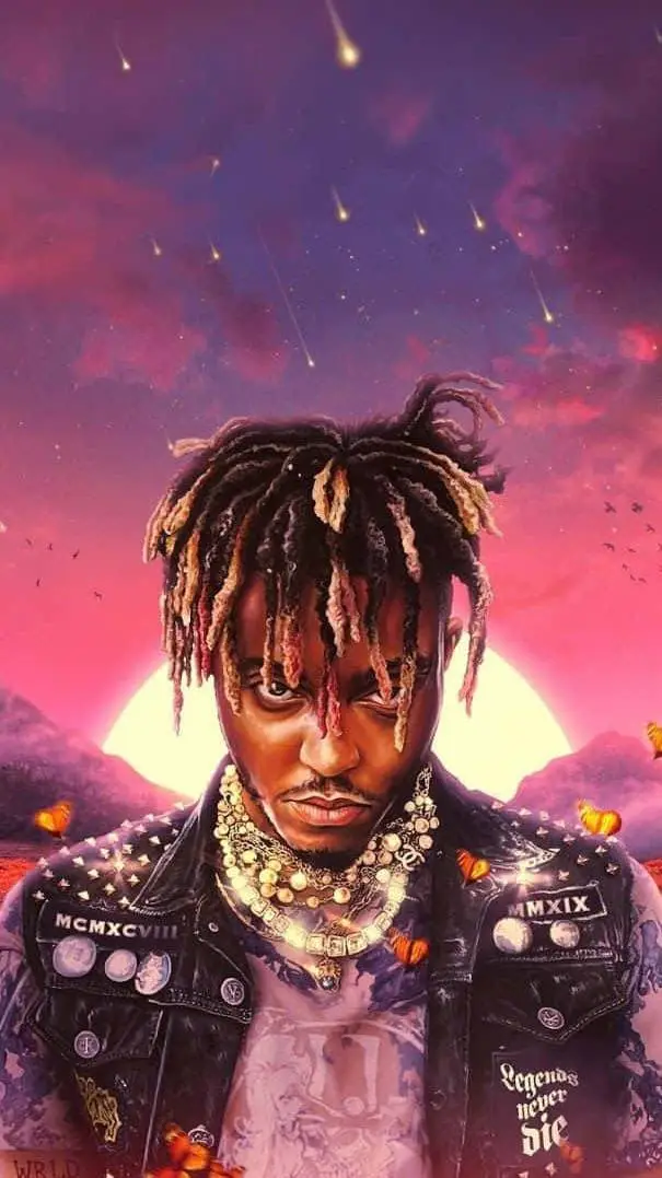 ai character: Juice WRLD ⁹⁹⁹ background
