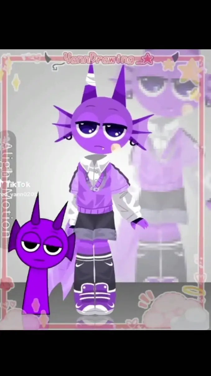 ai character: Durple 💜 background