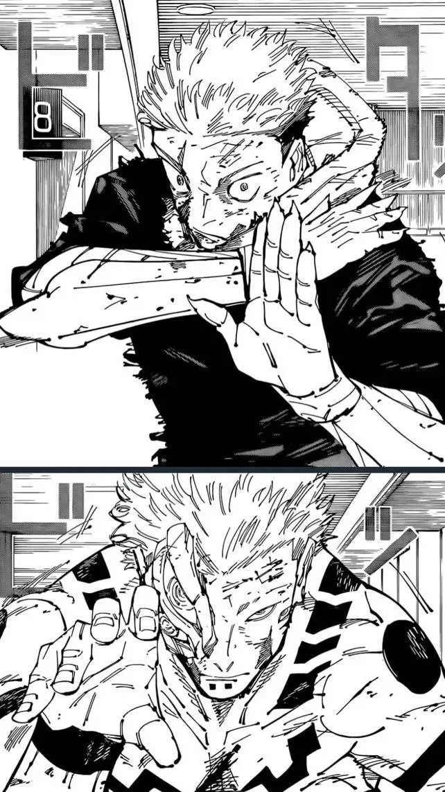 ai character: Yuji VS Sukuna background