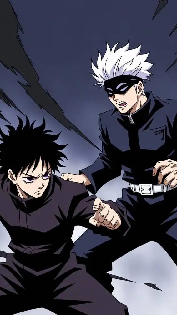 ai character: Gojo VS Toji background