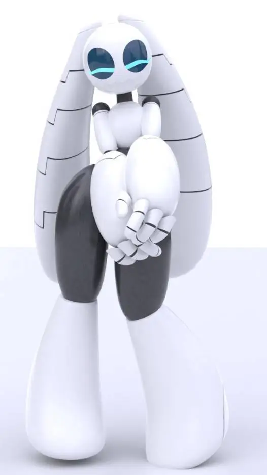 ai character: Sharpie robot  background