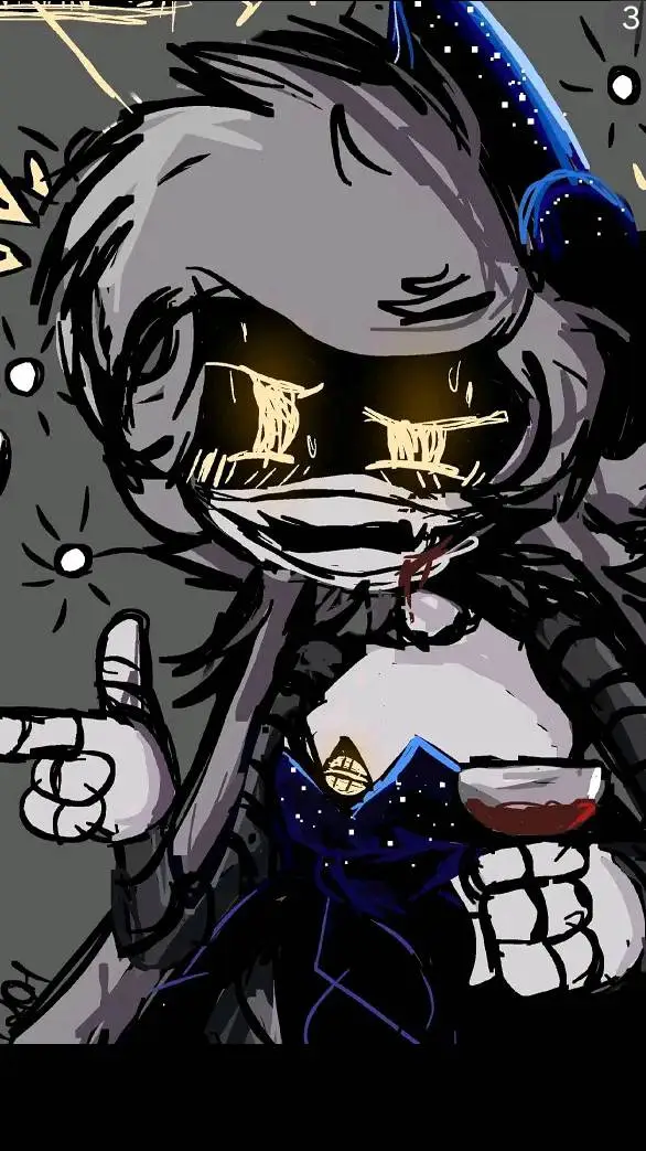 ai character: Cyn but Drunk (fr) background