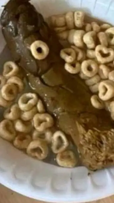 ai character: poopy cereal background