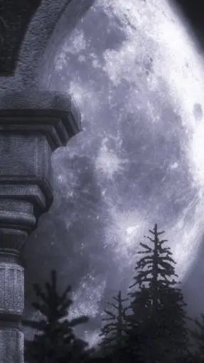ai character: moon  background