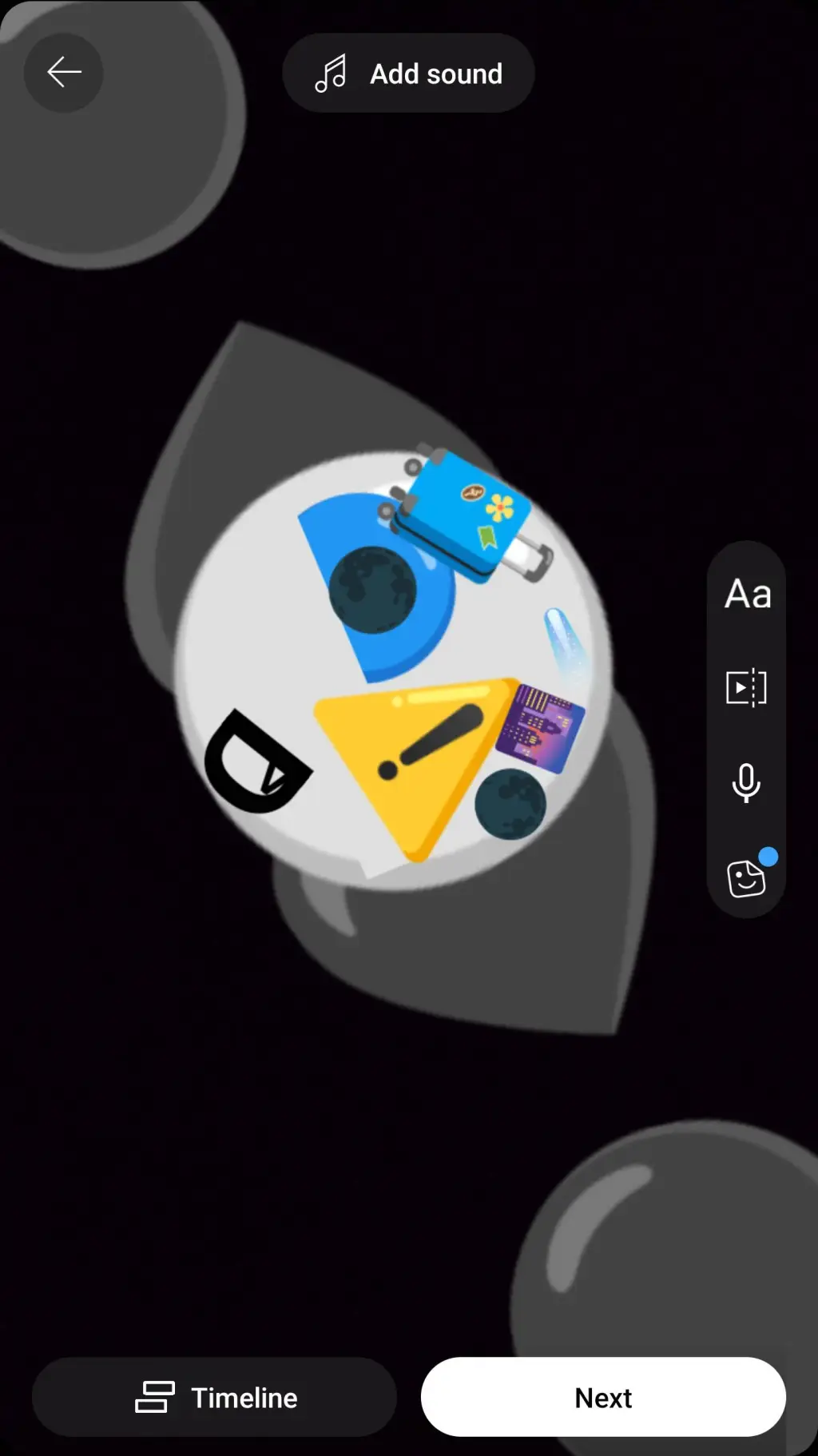 ai character: danger of dark  background