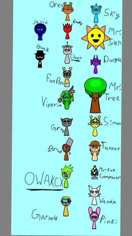 ai character: CANON SPRUNKI!! background