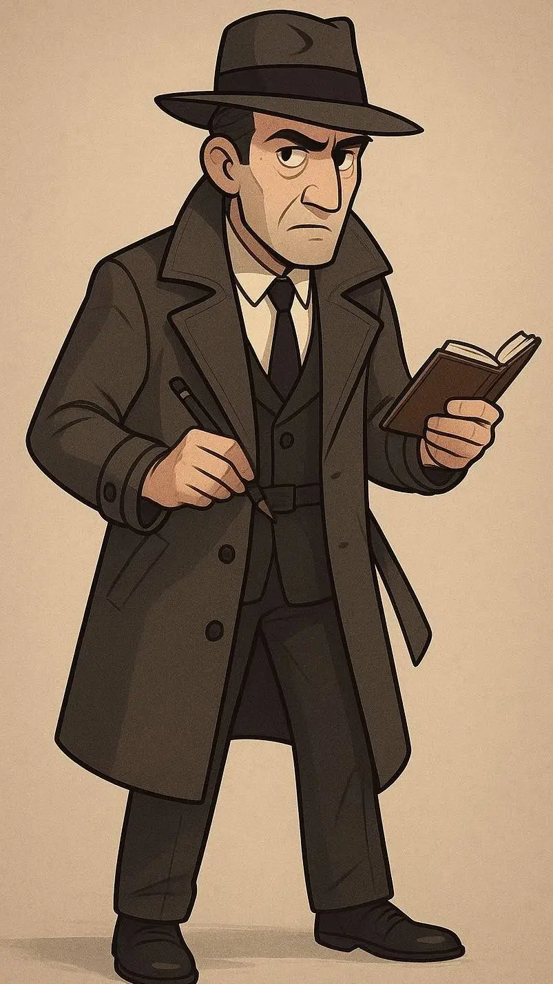 ai character: INSPECTOR GREYSKY  background