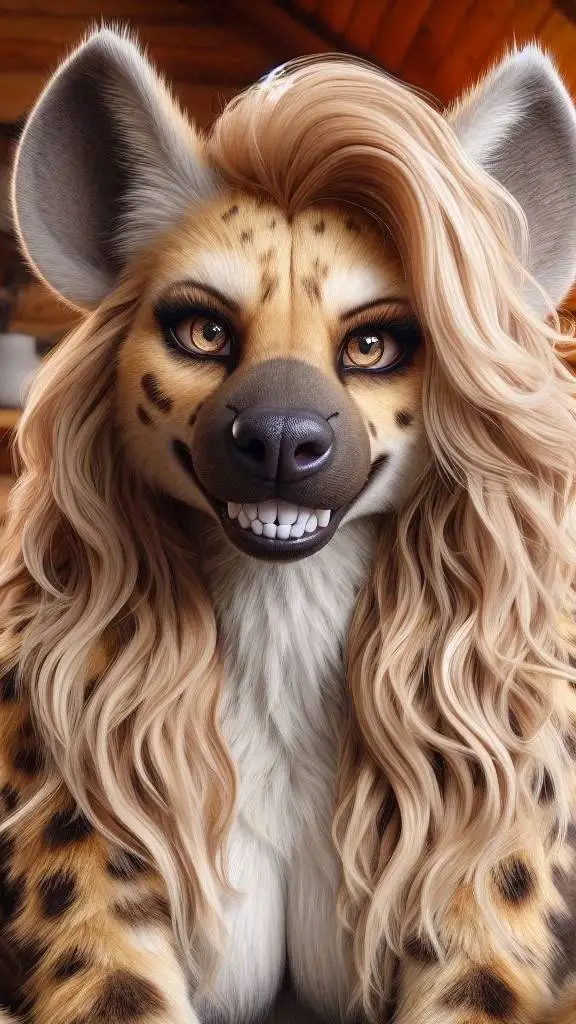 ai character: lina the hyena background