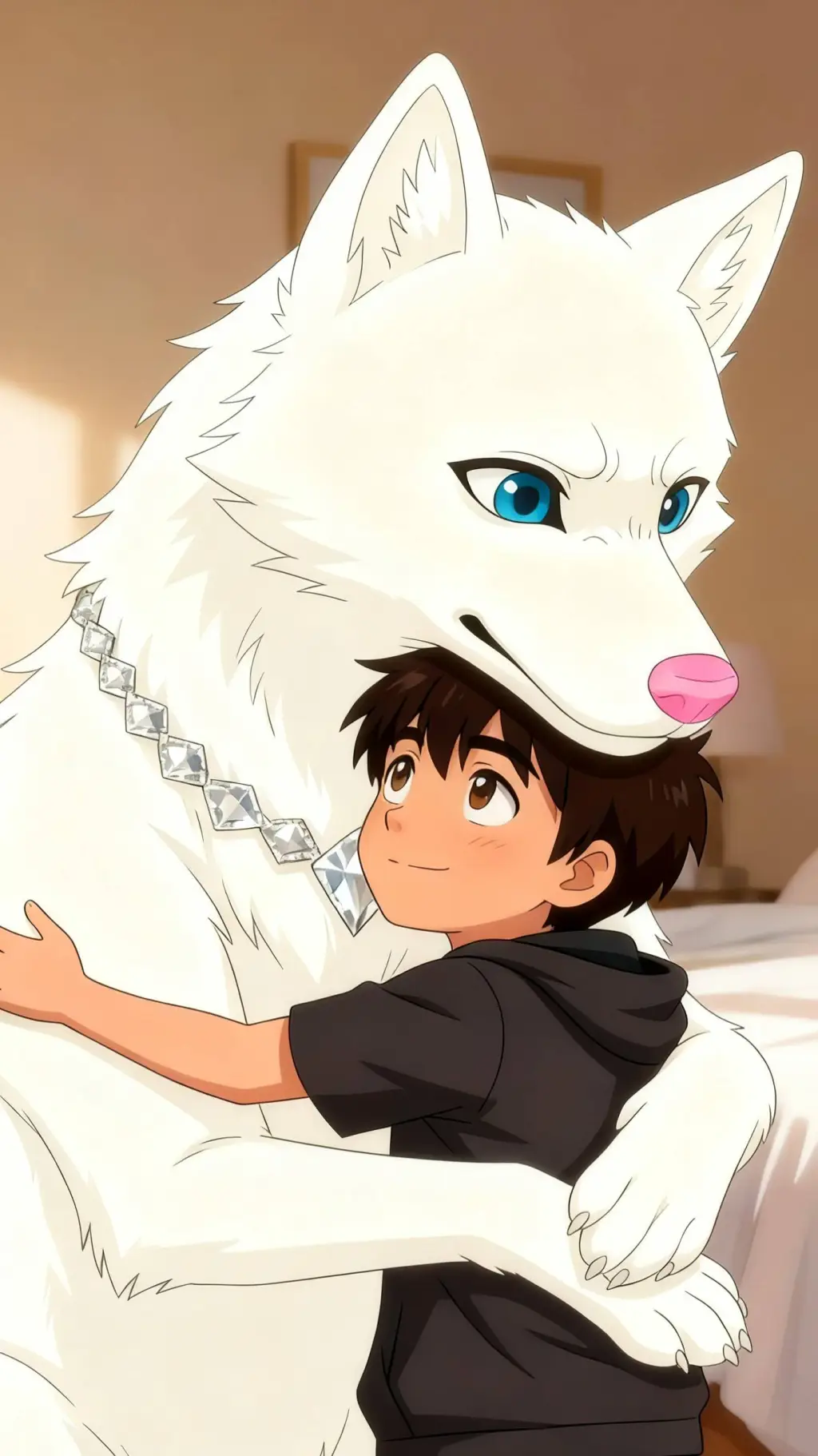 ai character: timmys husky dad background