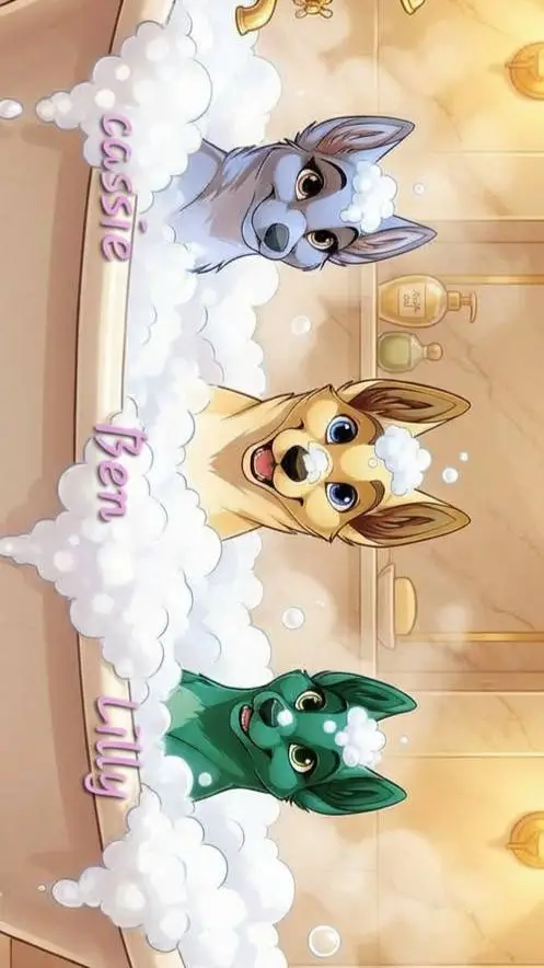 ai character: the luxurious bath background