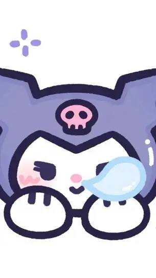 ai character: Kuromi la emo⚫✡💣 background