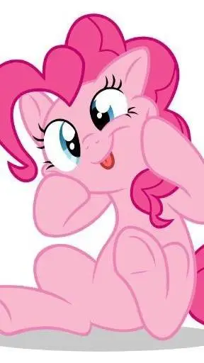 ai character: pinkie pie!!🧁 background