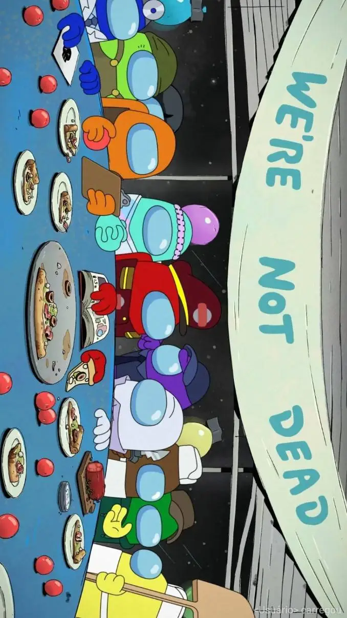 ai character: THE AMONG US SHOW background