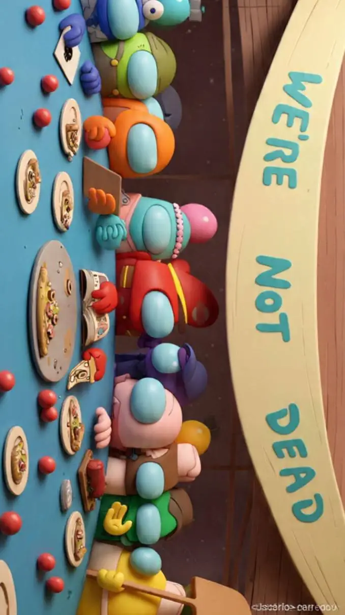 ai character: THE AMONG US 🧩🚀✨ background