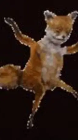ai character: dance fox background
