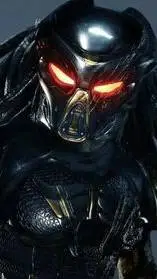 ai character: fugitive predator  background