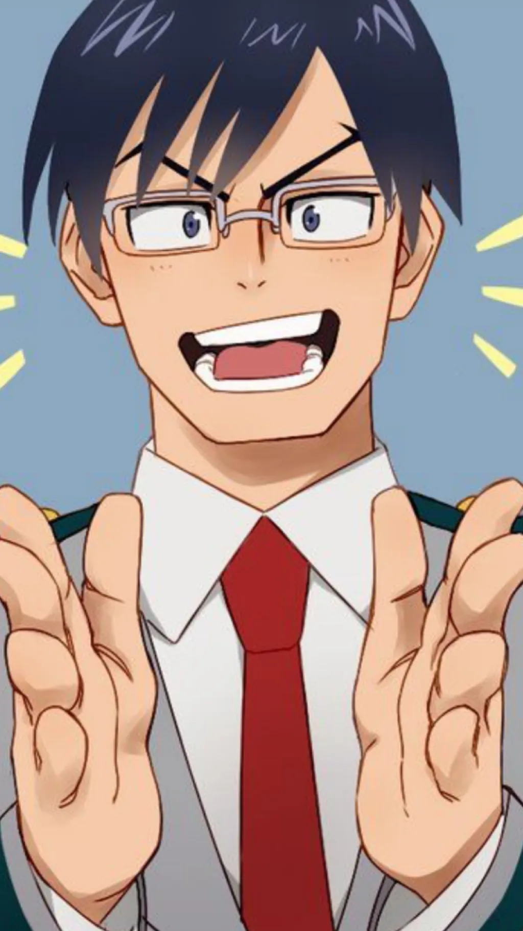 ai character: Tenya iida  background